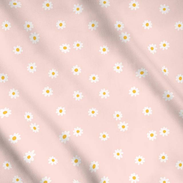 MeterwareGänseblümchen Modern Rosa 4