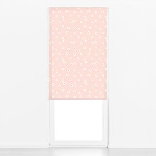Raffrollo Gänseblümchen Modern Rosa 4