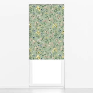 Raffrollo Wild Flowers Green