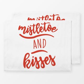 Tischset mistletoe and kisses