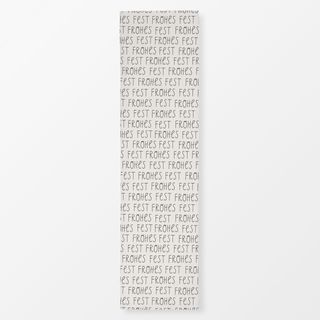 Tischläufer Frohes Fest dunkelgrau beige