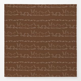 Tischdecke Rabbit On The Line Brown