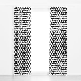 Flächenvorhang Half Dots Black
