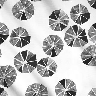 Meterware Zigzag Dots Black&White