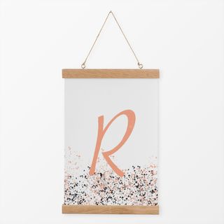 Textilposter Buchstabenmotiv R