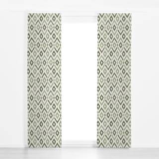 Flächenvorhang Diamonds Ikat Light Green