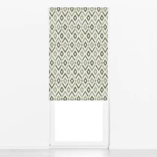 Raffrollo Diamonds Ikat Light Green