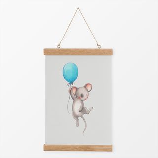 Textilposter Maus Balloon