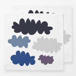 Servietten Wolken Blau Grau