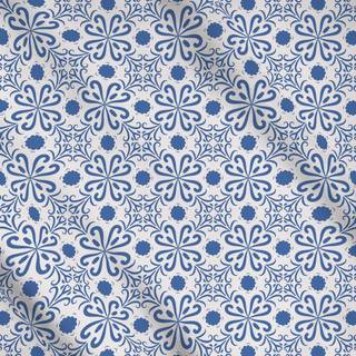 Meterware Blockprint Indigo Muster 3