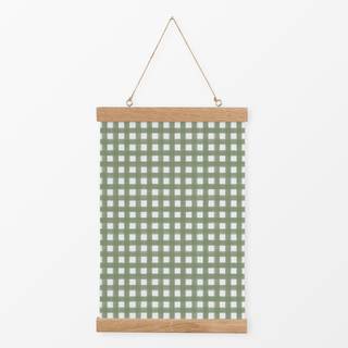 Textilposter Small Checks Green