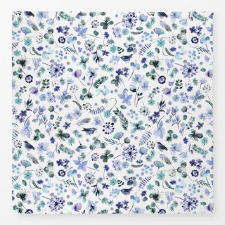 Tischdecke Cottagecore Wild Nature Blue