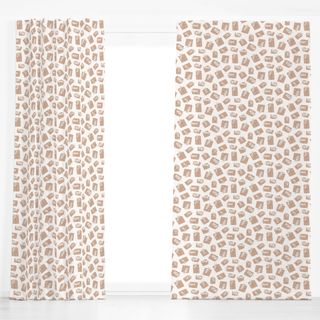 Dekovorhang Joyful Giving brown beige