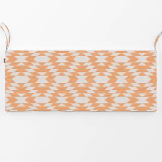 Bankauflage Diamonds Ikat Orange