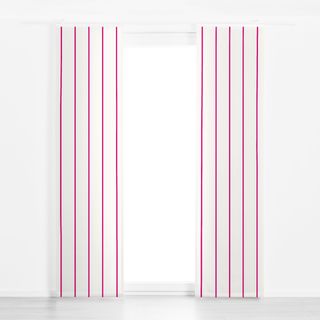 Flächenvorhang Schmale Streifen Pink