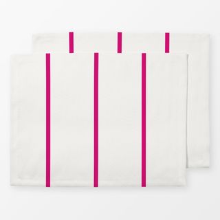 Tischset Schmale Streifen Pink