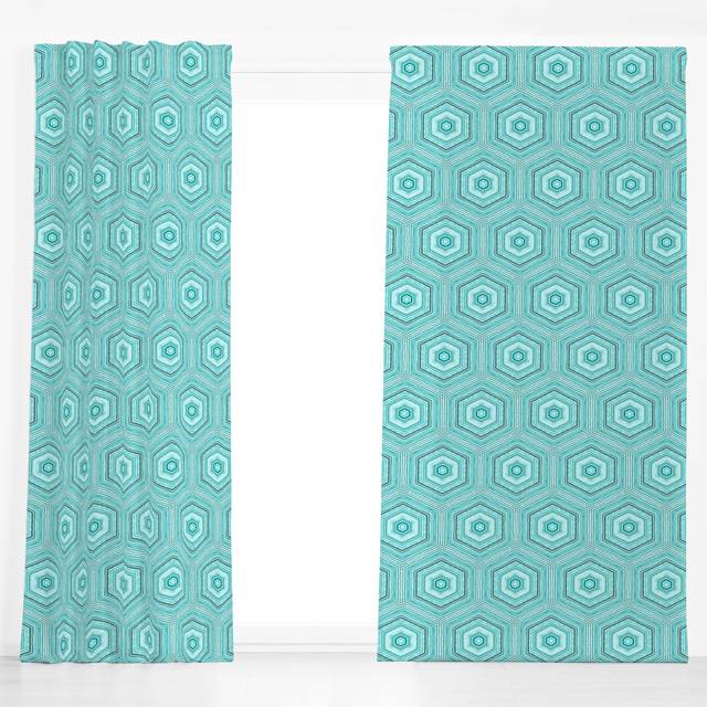 DekovorhangWatercolor Honeycomb Mint