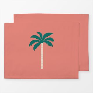Tischset Summer Palmtree Coral