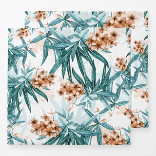 Servietten Sommerlicher Oleander orange