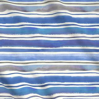 Meterware Sea Stripes Ocean blue