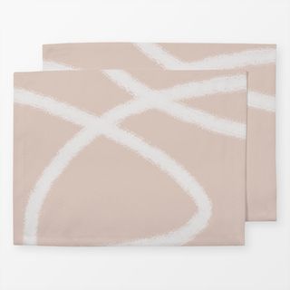 Tischset Abstrakte Linien Rose