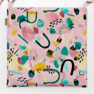 Sitzkissen Abstract Geo Shapes Pink