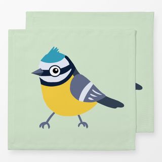 Servietten Blaumeise mit Punkten