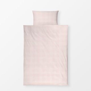 Bettwäsche Rosa Karierte Streifen