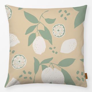 Kissen Lemons sage apricot