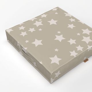 Bodenkissen Sterne beige
