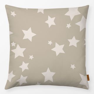 Kissen Sterne beige