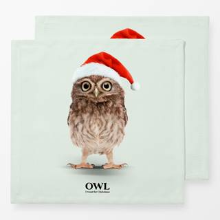 Servietten Owl I Want For Christmas