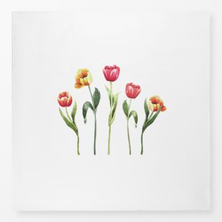 Tischdecke Bunte Tulpen Frühling Aquarell