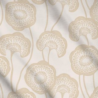 Meterware Big Blossoms light sand
