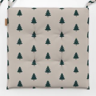 Sitzkissen Sparkling Winter Forest cream