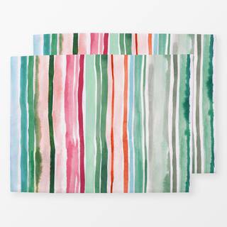 Tischset Watercolor Stripes Summer