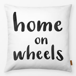 Kissen Home on Wheels white