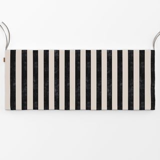 Bankauflage Bold Stripes black creme