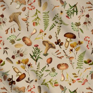 Meterware Herbst Wald Sand