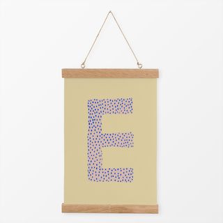 Textilposter Buchstabenmotiv E