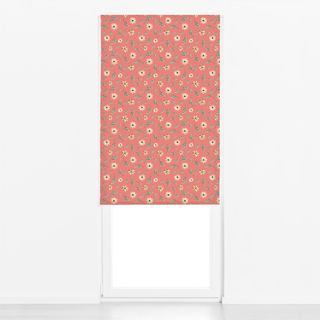 Raffrollo Watercolor Florals Coral