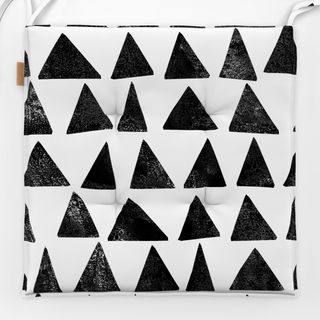 Sitzkissen Triangles Black & White