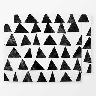 Tischset Triangles Black & White