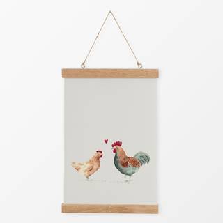 Textilposter Chicken Love