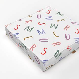 Bodenkissen Summer Typo