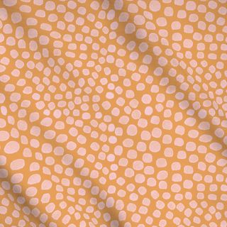 Meterware Frühlingspunkte Orange