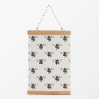 Textilposter Wild Flowers Bees