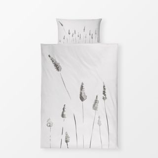 Bettwäsche Gray Watercolor Reeds