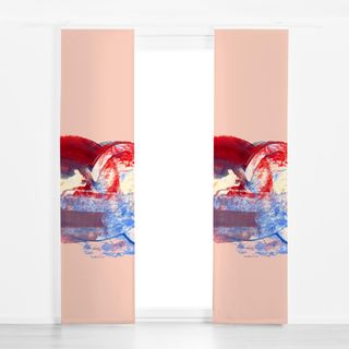 Flächenvorhang Farbwirbel Rosa