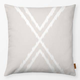 Kissen Cross Ikat Beige